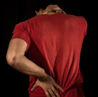 Man with back and neck pain